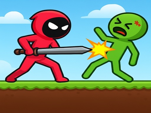 Red Stickman vs Monster School Cover